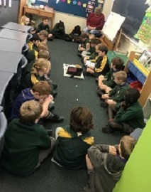 Student sitting in a classroom
